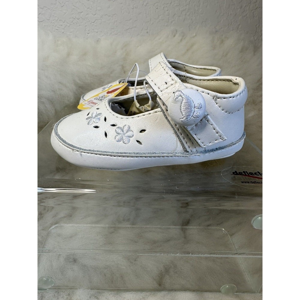 Red Goose Walker Shoes Baby Girl White Infant Layette Sneakers Collectors 3-6 Mo - Picture 2 of 16